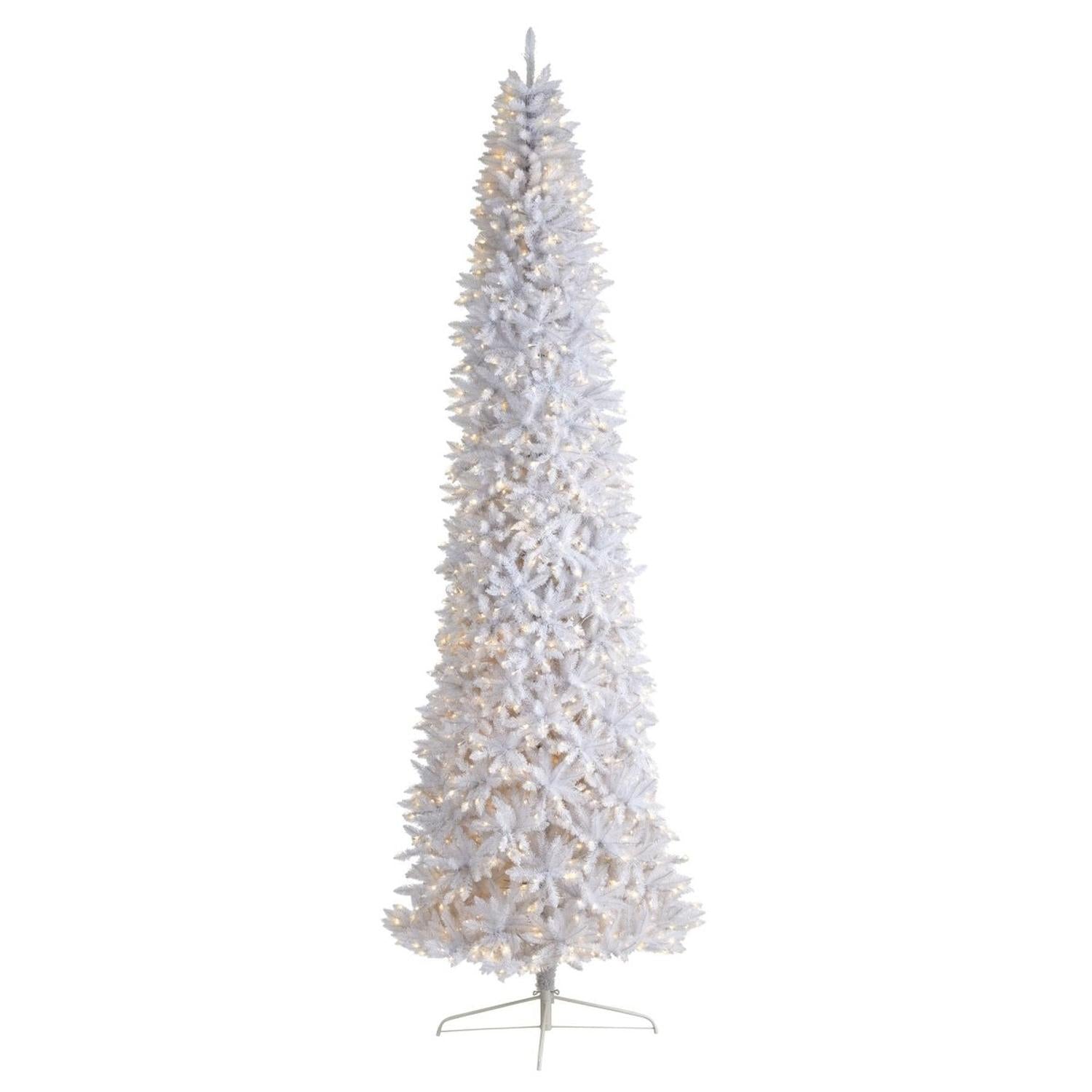 Shop For 12’ Slim White Artificial Christmas Tree