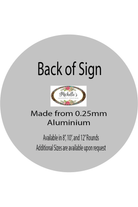 Shop For 12" Waterproof Round Sign: Cotton Pod Simply Blessed