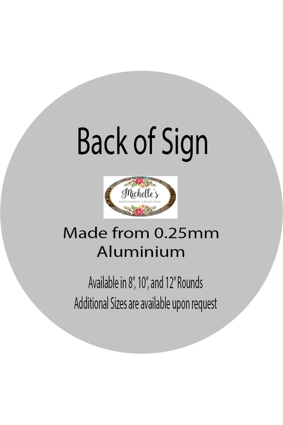 Shop For 12" Waterproof Round Sign: Cotton Pod Simply Blessed