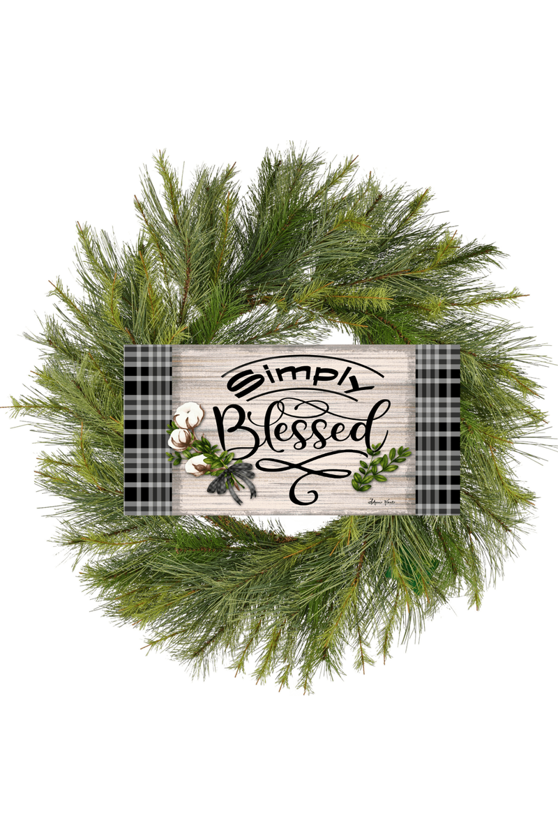 Shop For 12" Waterproof Sign: Cotton Pod Simply Blessed