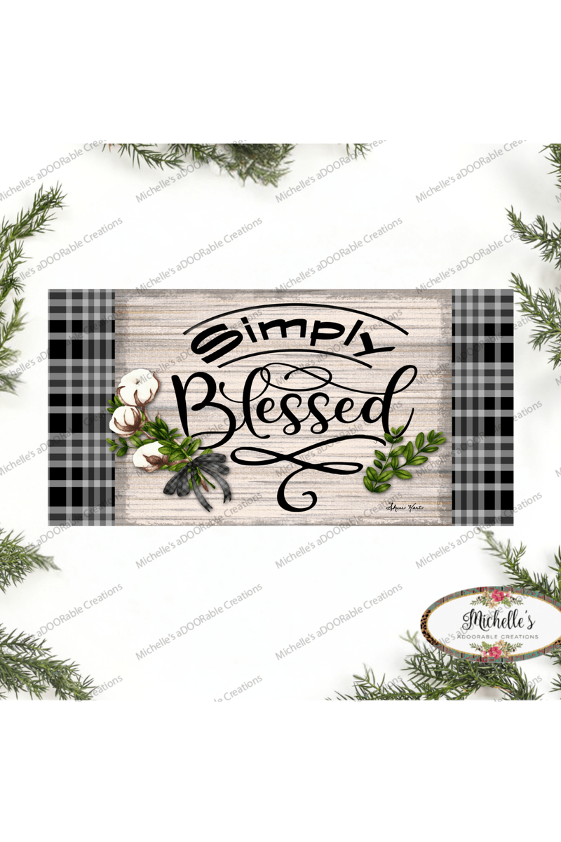 Shop For 12" Waterproof Sign: Cotton Pod Simply Blessed