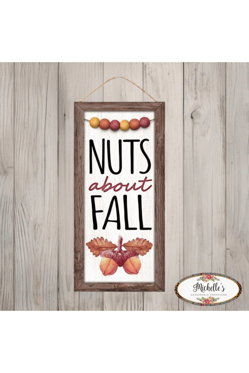 Shop For 12" Wood Sign: Nuts About Fall