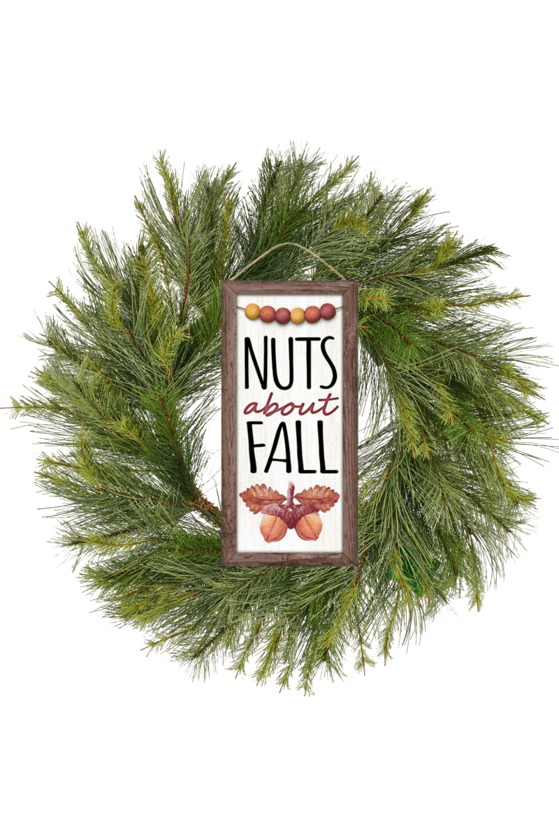 Shop For 12" Wood Sign: Nuts About Fall