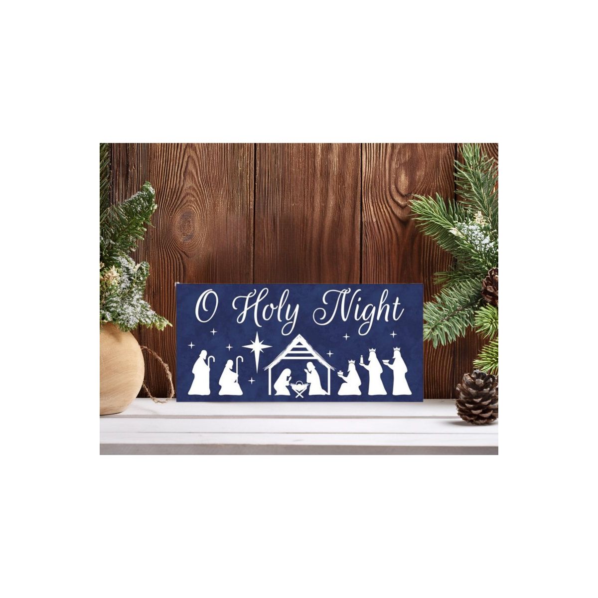 Shop For 12" Wood Sign: O Holy Night