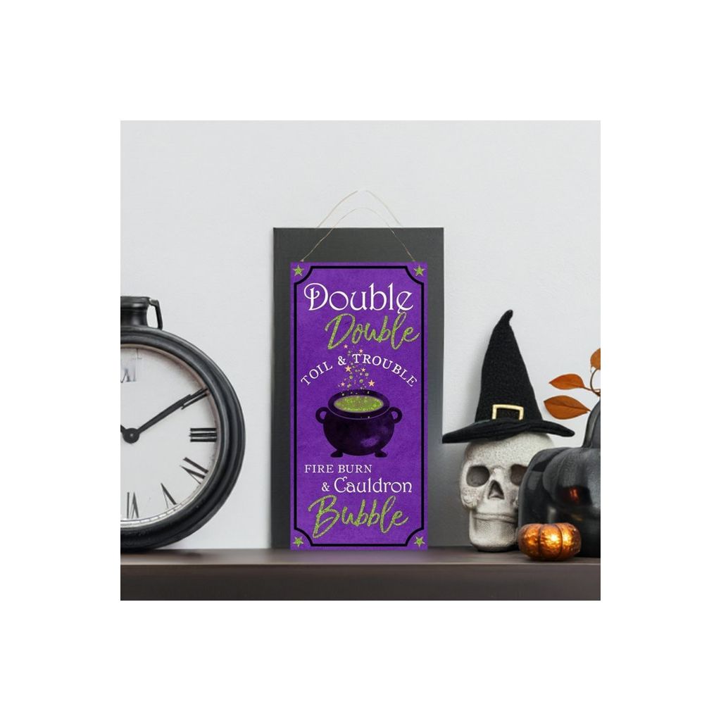Shop For 12" Wooden Sign: Cauldron Bubble Sign at Michelle's aDOORable Creations