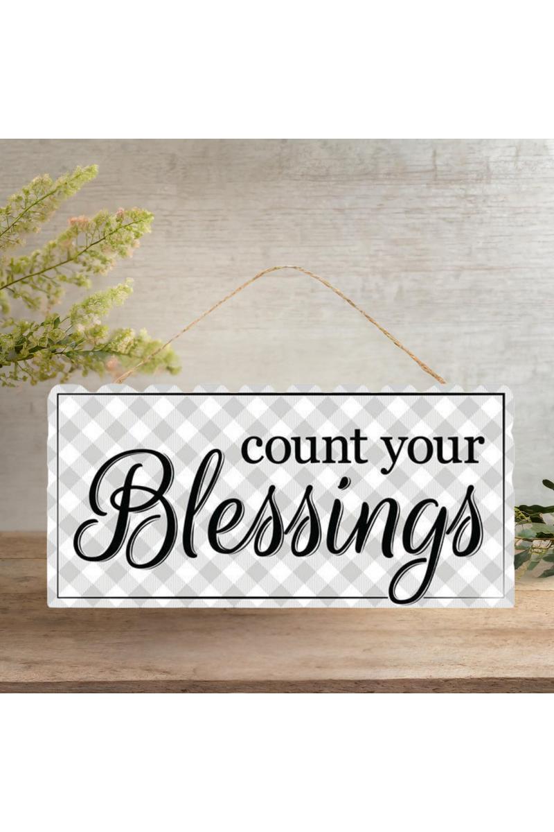 Shop For 12" Wooden Sign: Count Your Blessings