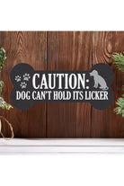 Shop For 12" Wooden Sign: Dog Bone Caution