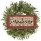Shop For 12" Wooden Sign: Farmhouse (Red)