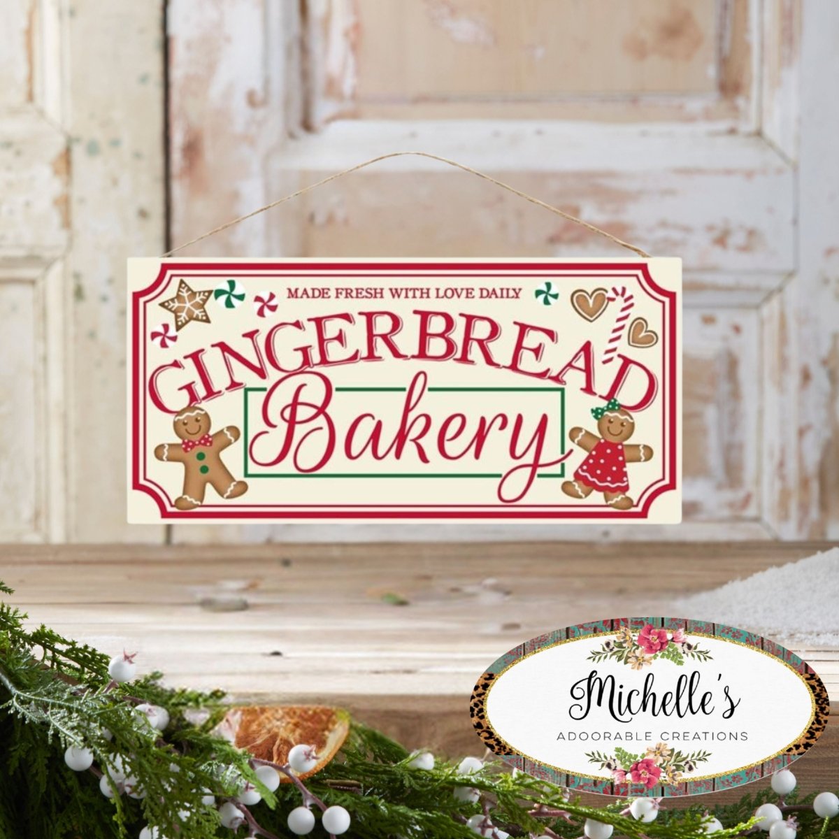 Shop For 12" Wooden Sign: Gingerbread Bakery