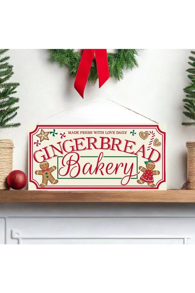 Shop For 12" Wooden Sign: Gingerbread Bakery at Michelle's aDOORable Creations