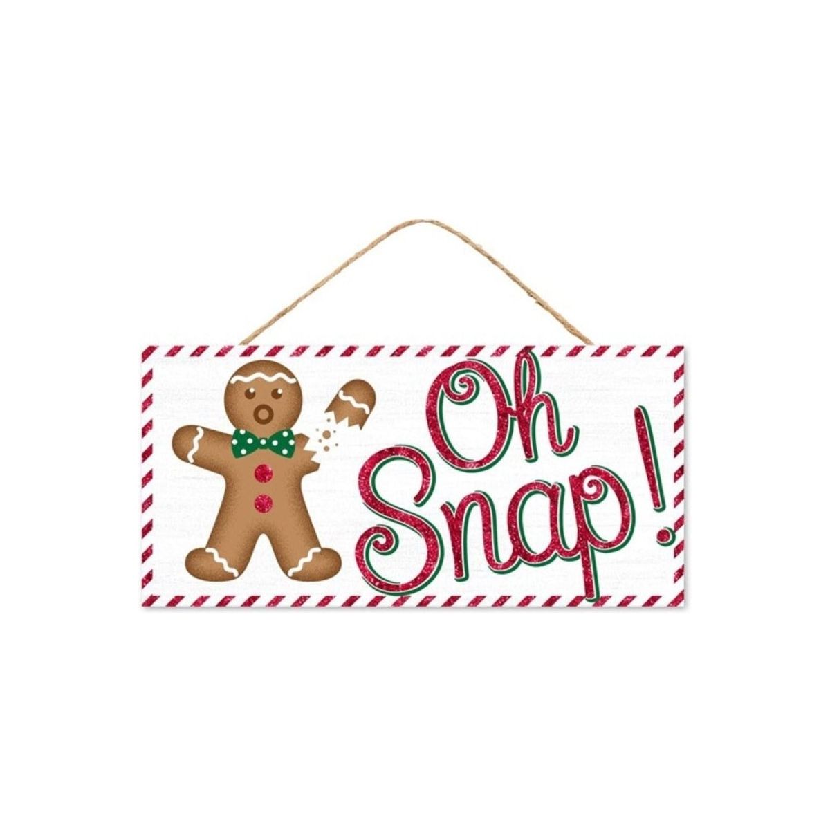 Shop For 12" Wooden Sign: Gingerbread Oh Snap
