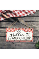 Shop For 12" Wooden Sign: Grillin and Chillin at Michelle's aDOORable Creations