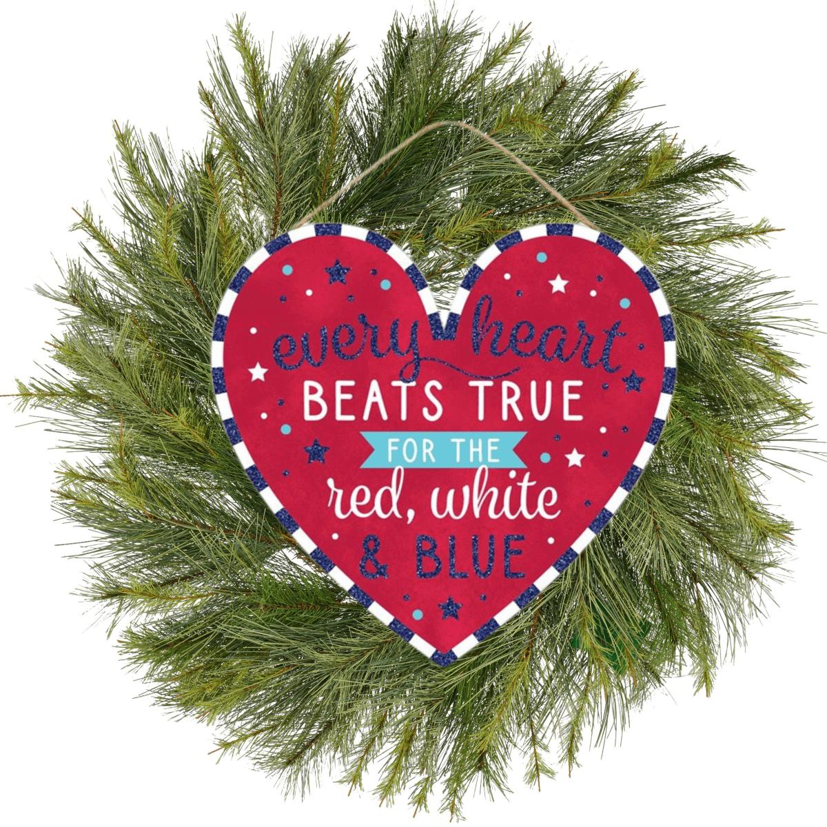 Shop For 12" Wooden Sign: Heart Beats True