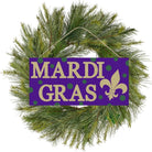 Shop For 12" Wooden Sign: Mardi Gras Fleur