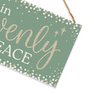Shop For 12" Wooden Sign: Sleep In Peace Glitter