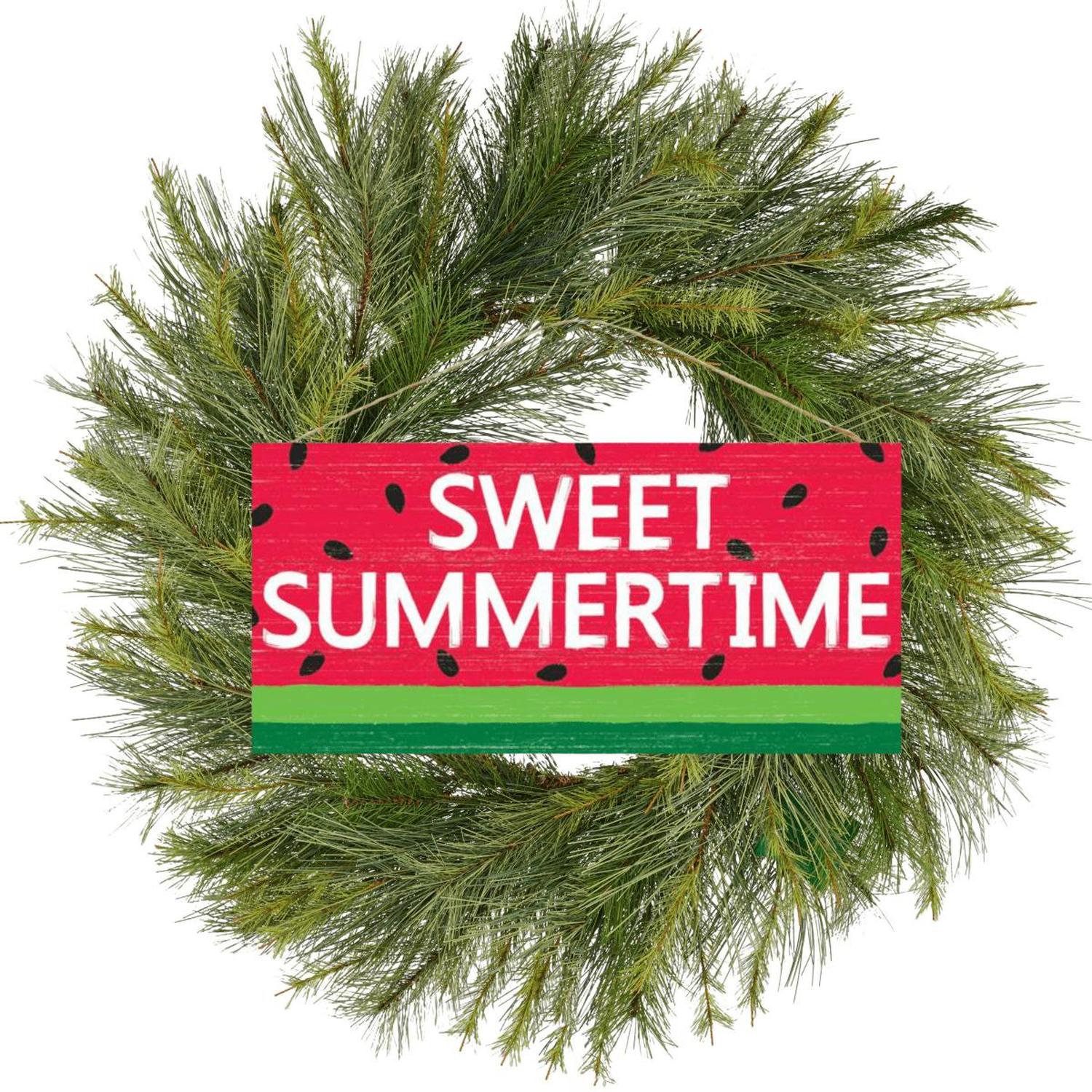 Shop For 12" Wooden Sign: Sweet Summertime/Watermelon