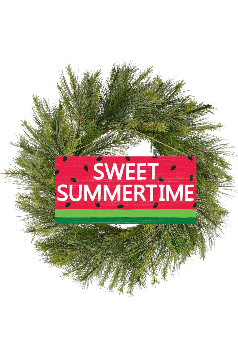 Shop For 12" Wooden Sign: Sweet Summertime/Watermelon