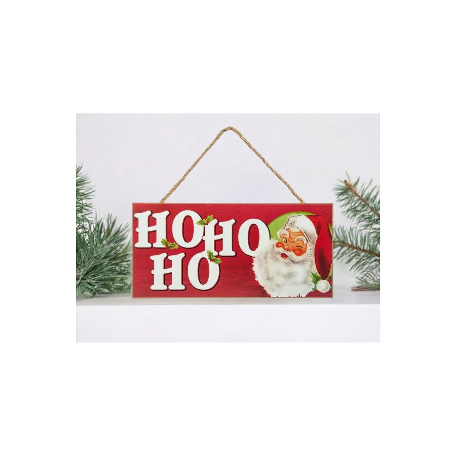 Shop For 12" Wooden Sign: Vintage Santa Ho Ho Ho