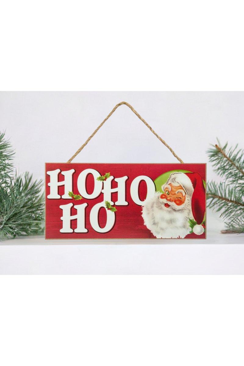 Shop For 12" Wooden Sign: Vintage Santa Ho Ho Ho