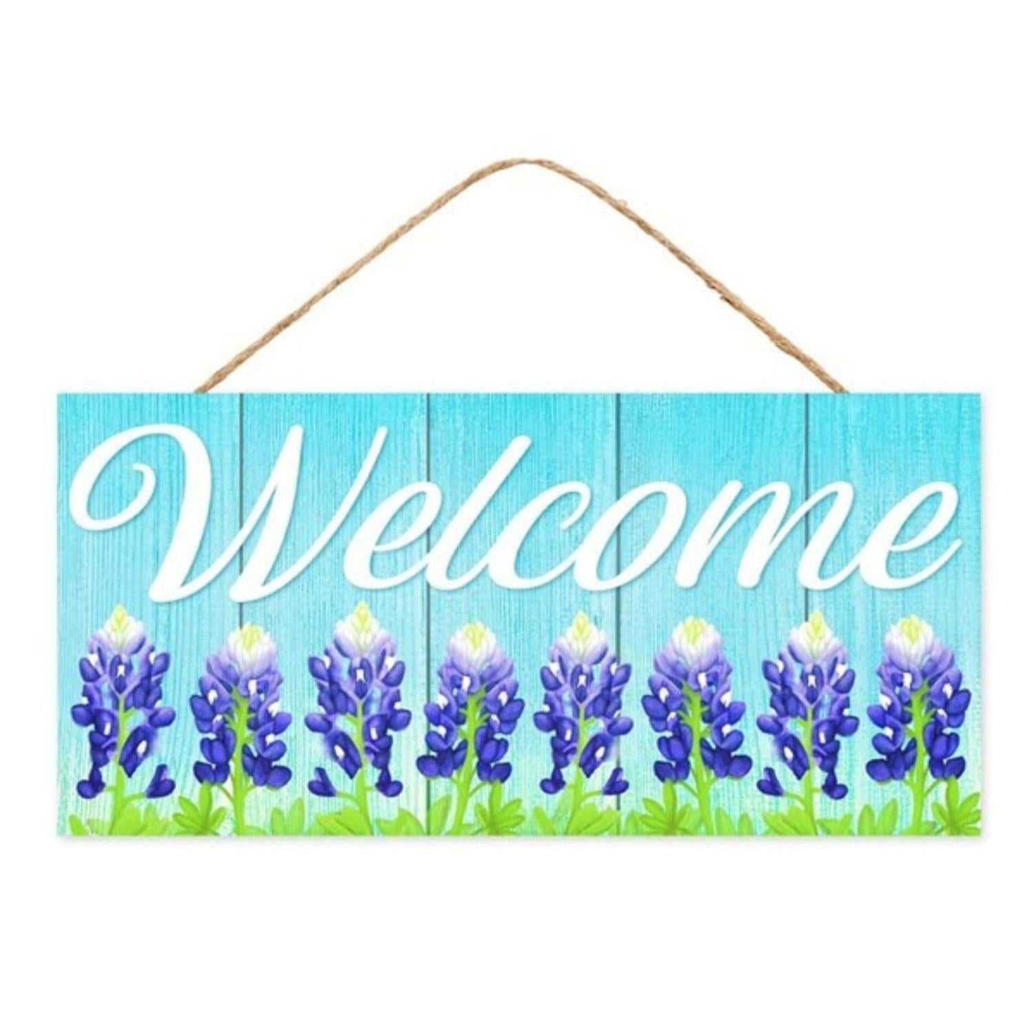 Shop For 12" Wooden Sign: Welcome Bluebonnets