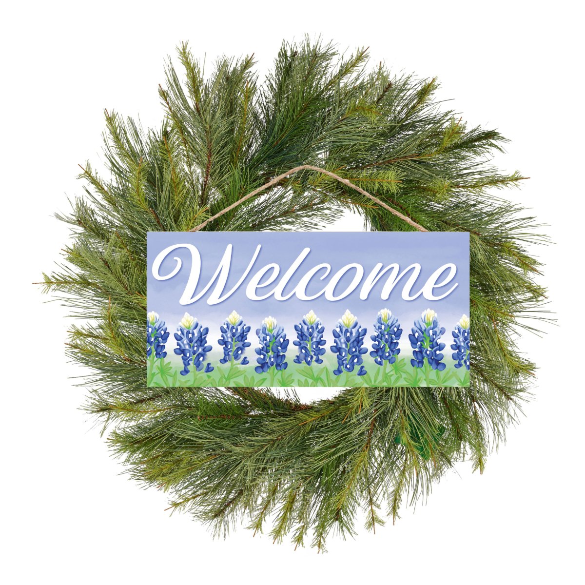 Shop For 12" Wooden Sign: Welcome Bluebonnets Light Blue