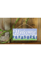 Shop For 12" Wooden Sign: Welcome Bluebonnets Light Blue