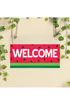 Shop For 12" Wooden Sign: Welcome/Watermelon at Michelle's aDOORable Creations