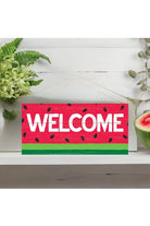 Shop For 12" Wooden Sign: Welcome/Watermelon at Michelle's aDOORable Creations