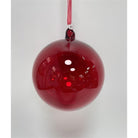 Shop For 120MM Shiny Glass Ball Ornament: Burgundy