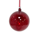 Shop For 120MM Shiny Glass Ball Ornament: Burgundy