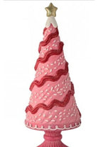 Shop For 12.5" Pink Red Iced Sweet Tree on Pedestal