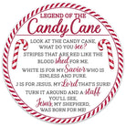 Shop For 12in Round Metal Sign: Legend Candy Cane