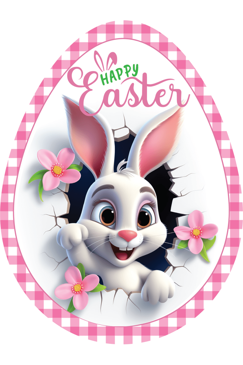 Shop For 12in Waterproof Sign: Happy Easter Bunny Egg