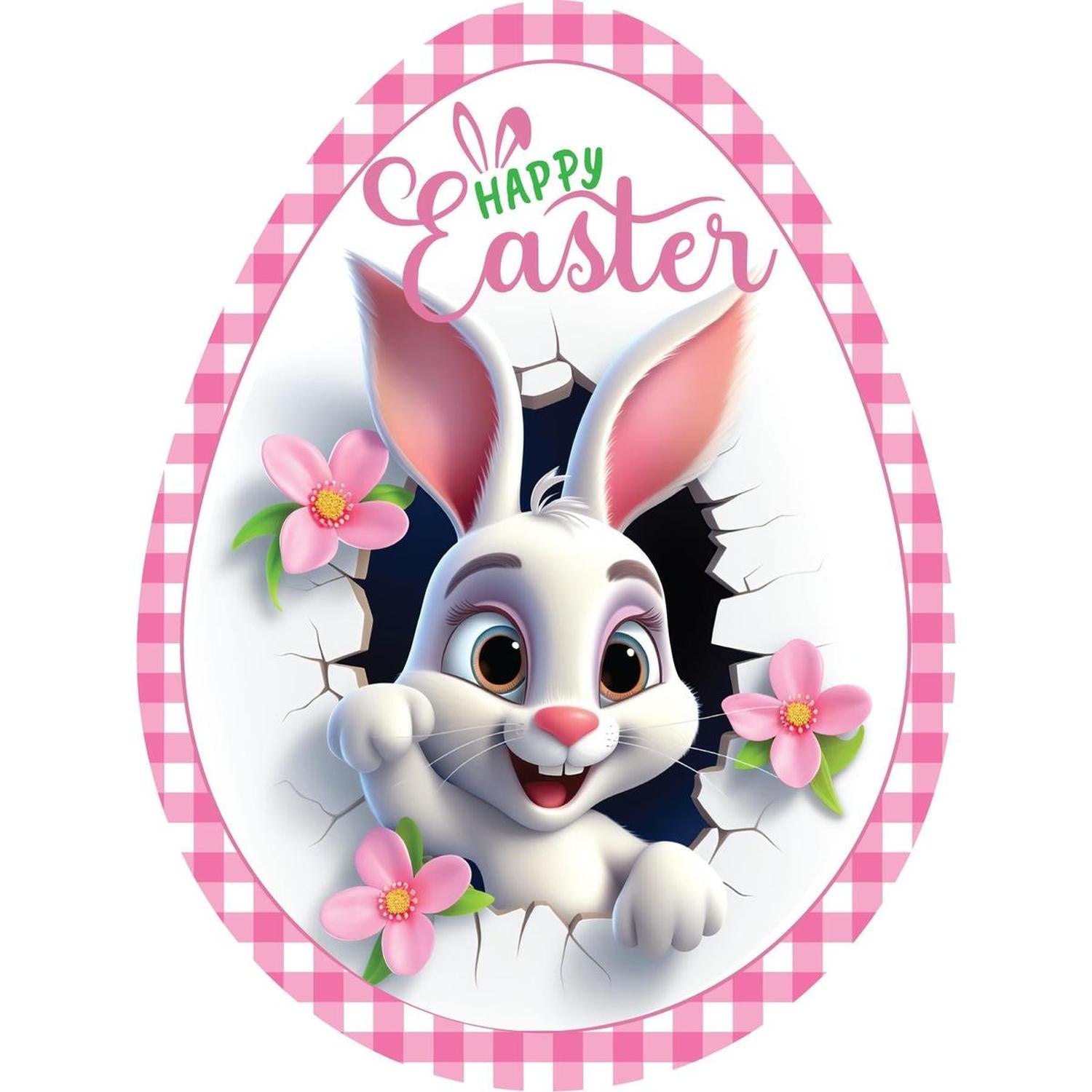 Shop For 12in Waterproof Sign: Happy Easter Bunny Egg