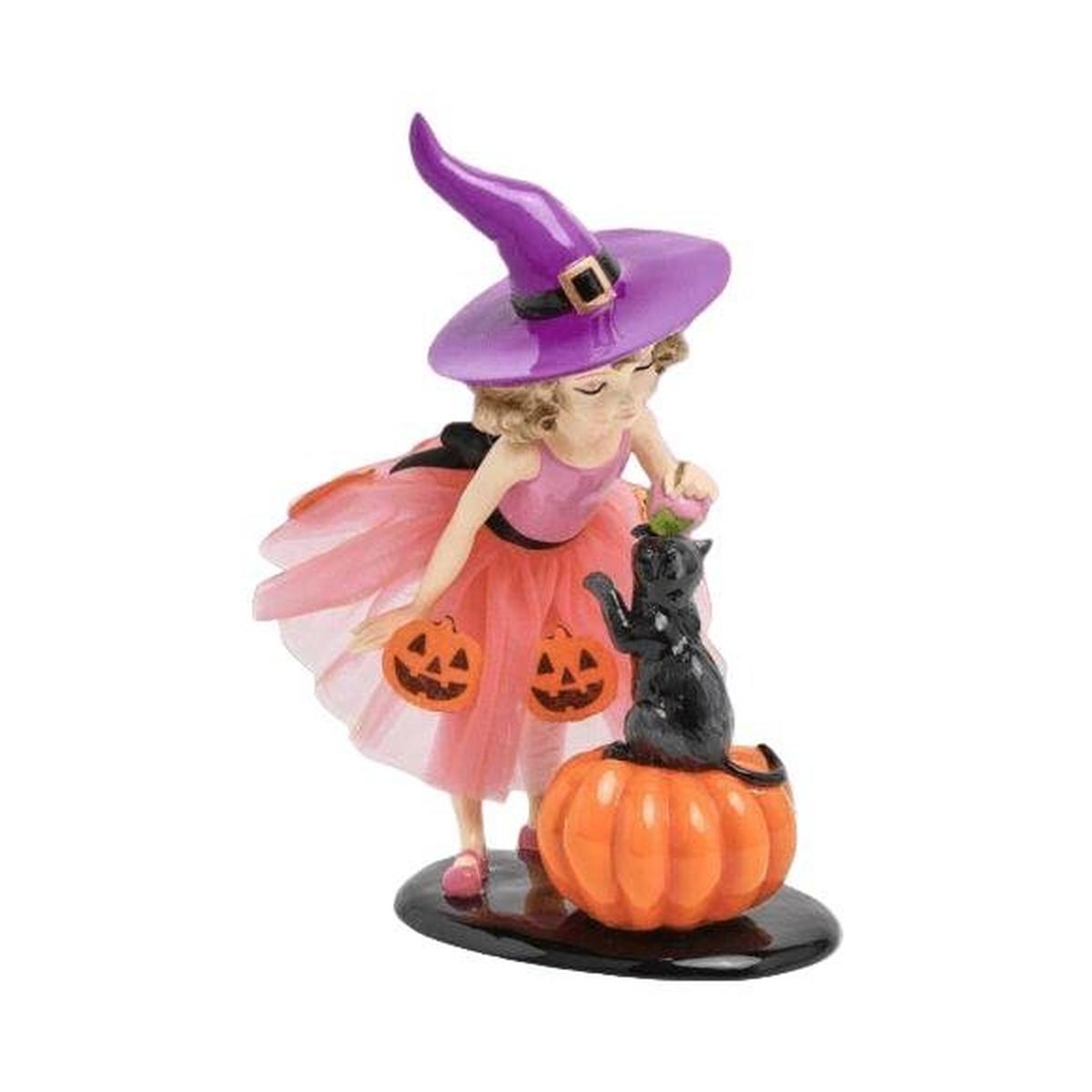 Shop For 12in Witch Girl With Cat Figurine