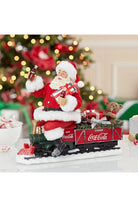 Shop For 13" Fabriché™ Coca - Cola® Santa On Train With LED Garland