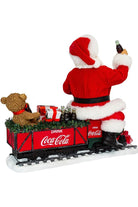 Shop For 13" Fabriché™ Coca - Cola® Santa On Train With LED Garland