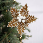 Shop For 13" Gingerbread Poinsettia Pick