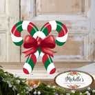 Shop For 13" Metal Embossed Candy Canes: Red/Green
