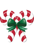 Shop For 13" Metal Embossed Candy Canes: Red/White