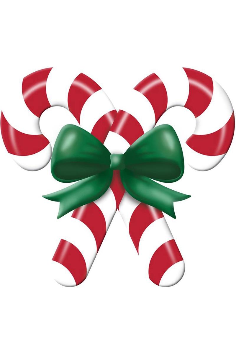 Shop For 13" Metal Embossed Candy Canes: Red/White