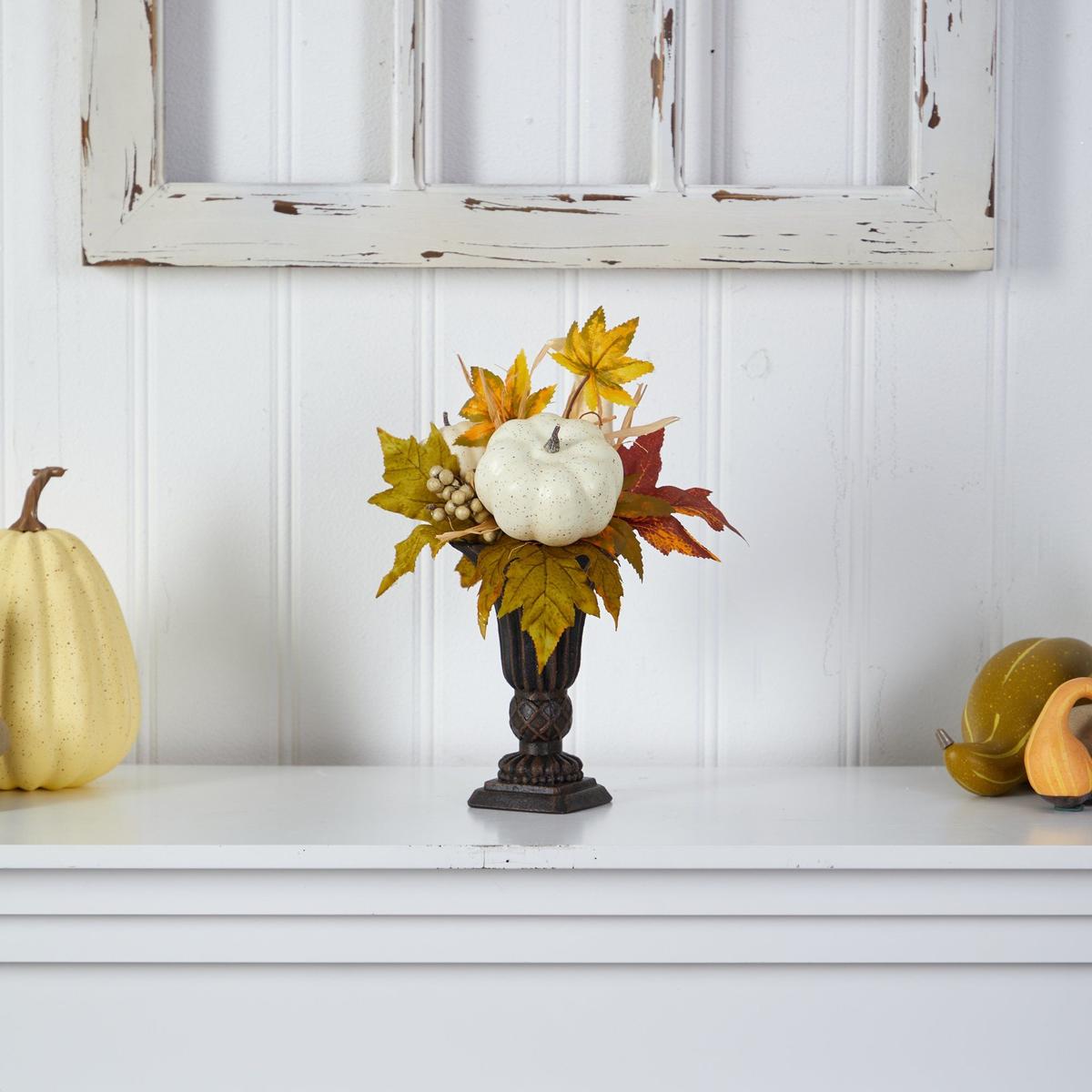 Shop For 13” Pumpkin and Berries Artificial Autumn Arrangement