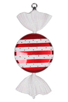 Shop For 13" Red - White Striped Flat Candy Ornament