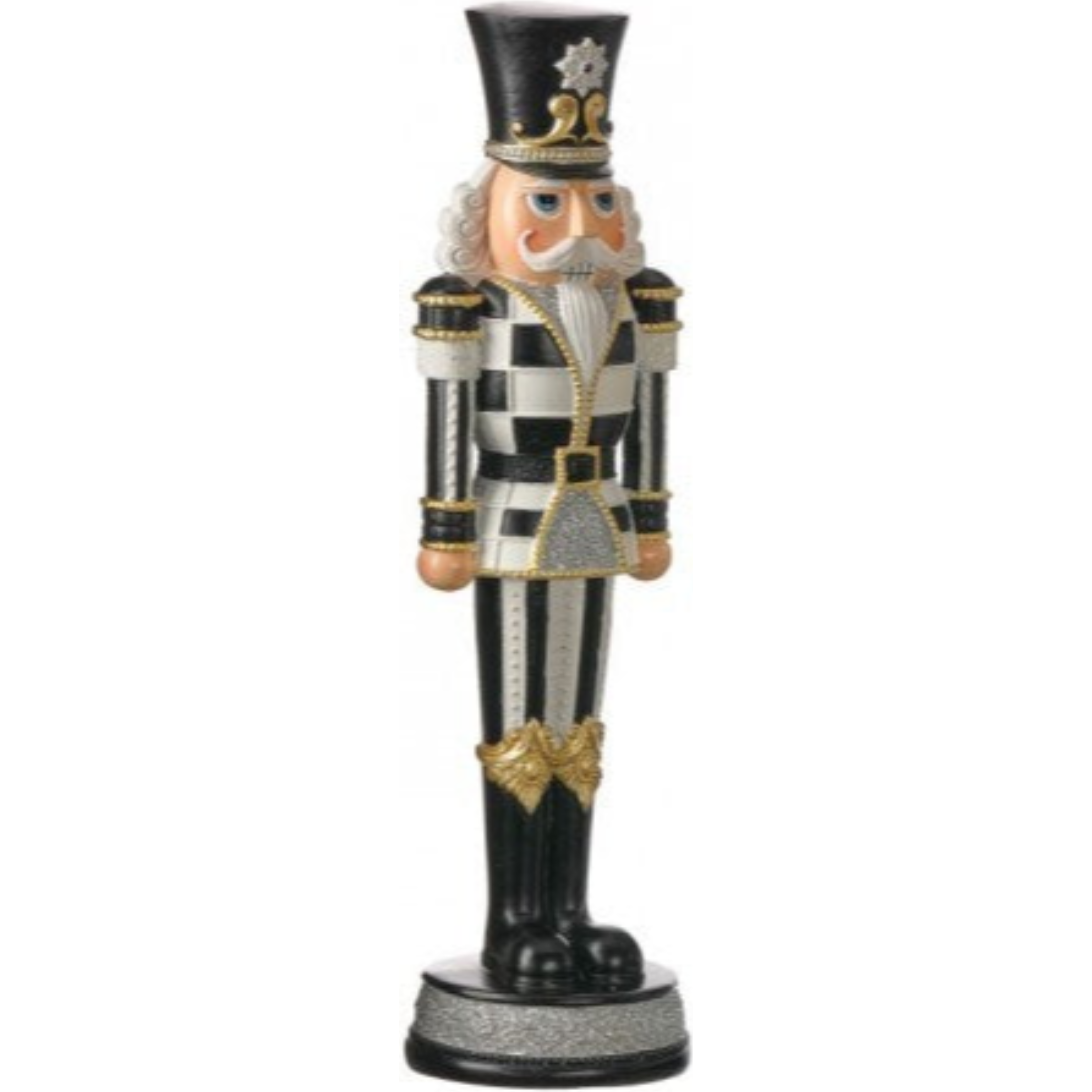 Shop For 13" Royal Nutcracker: Black/White/Gold