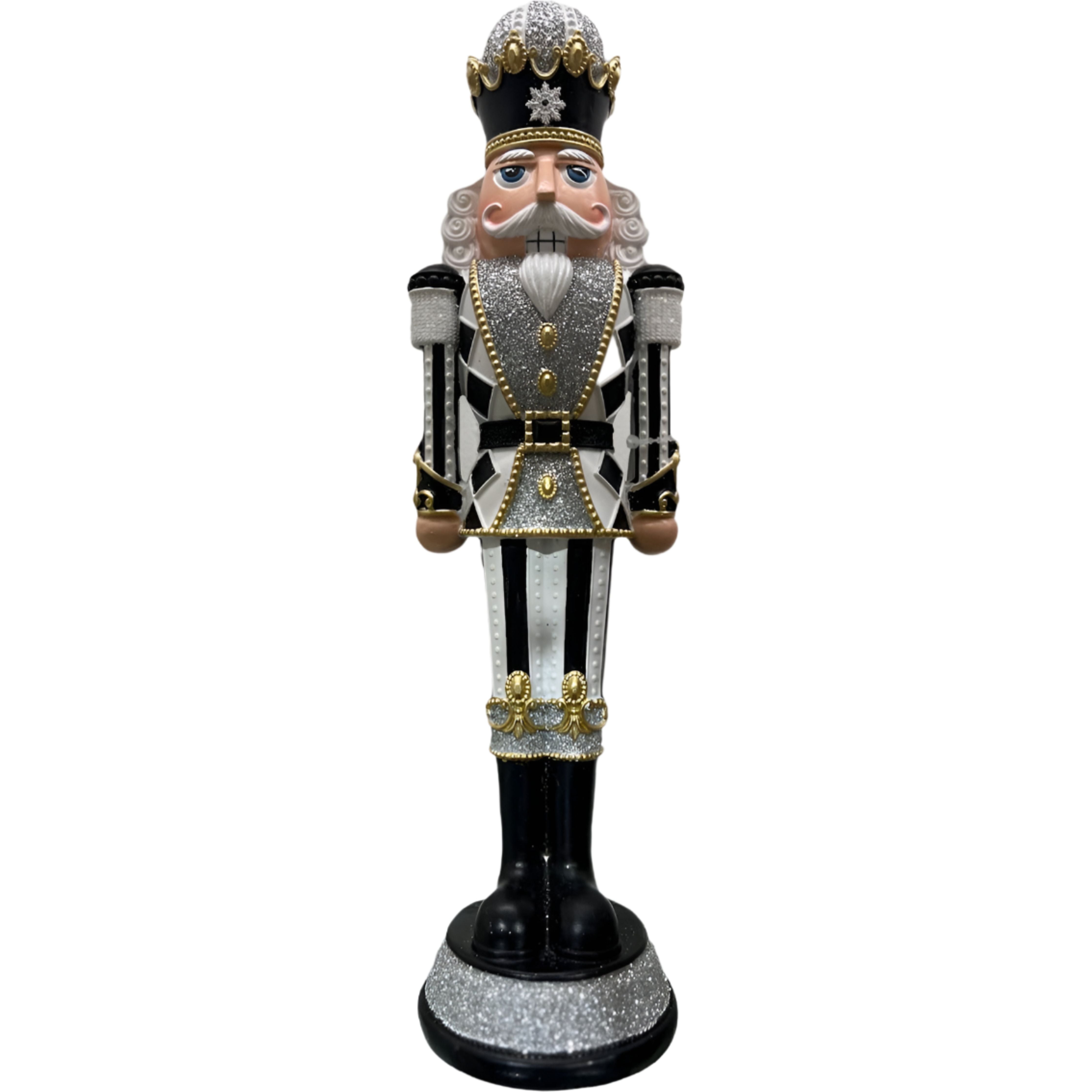 Shop For 13" Royal Nutcracker: Black/White/Gold