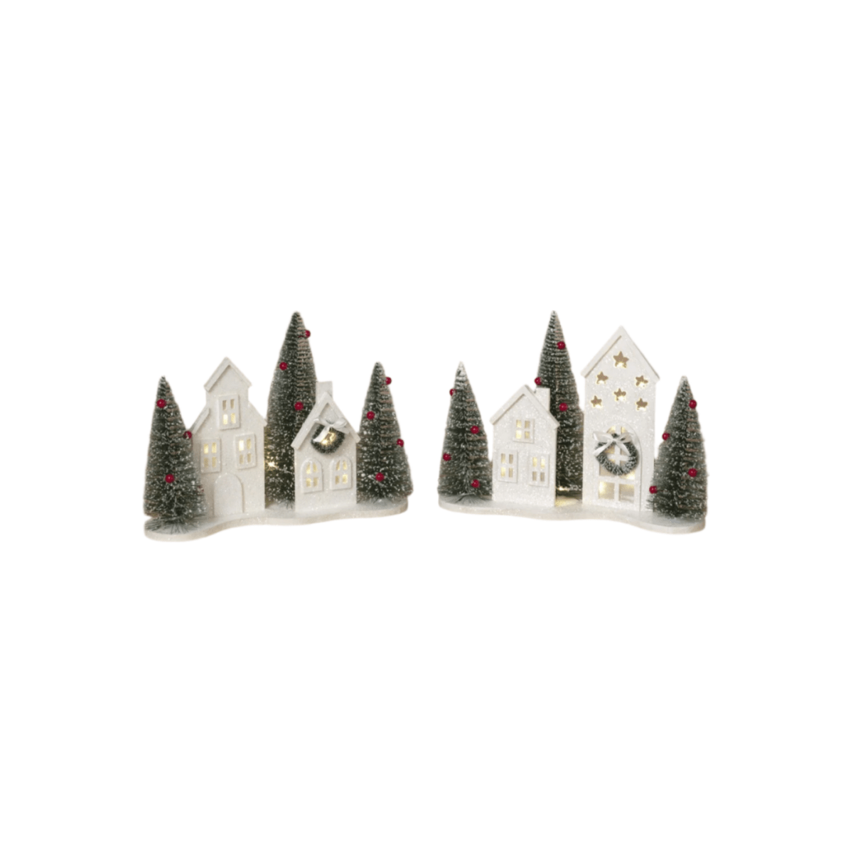 Shop For 13" White Lighted Holiday House