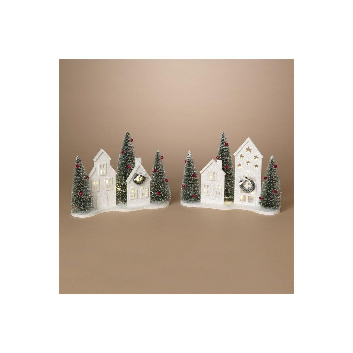 Shop For 13" White Lighted Holiday House