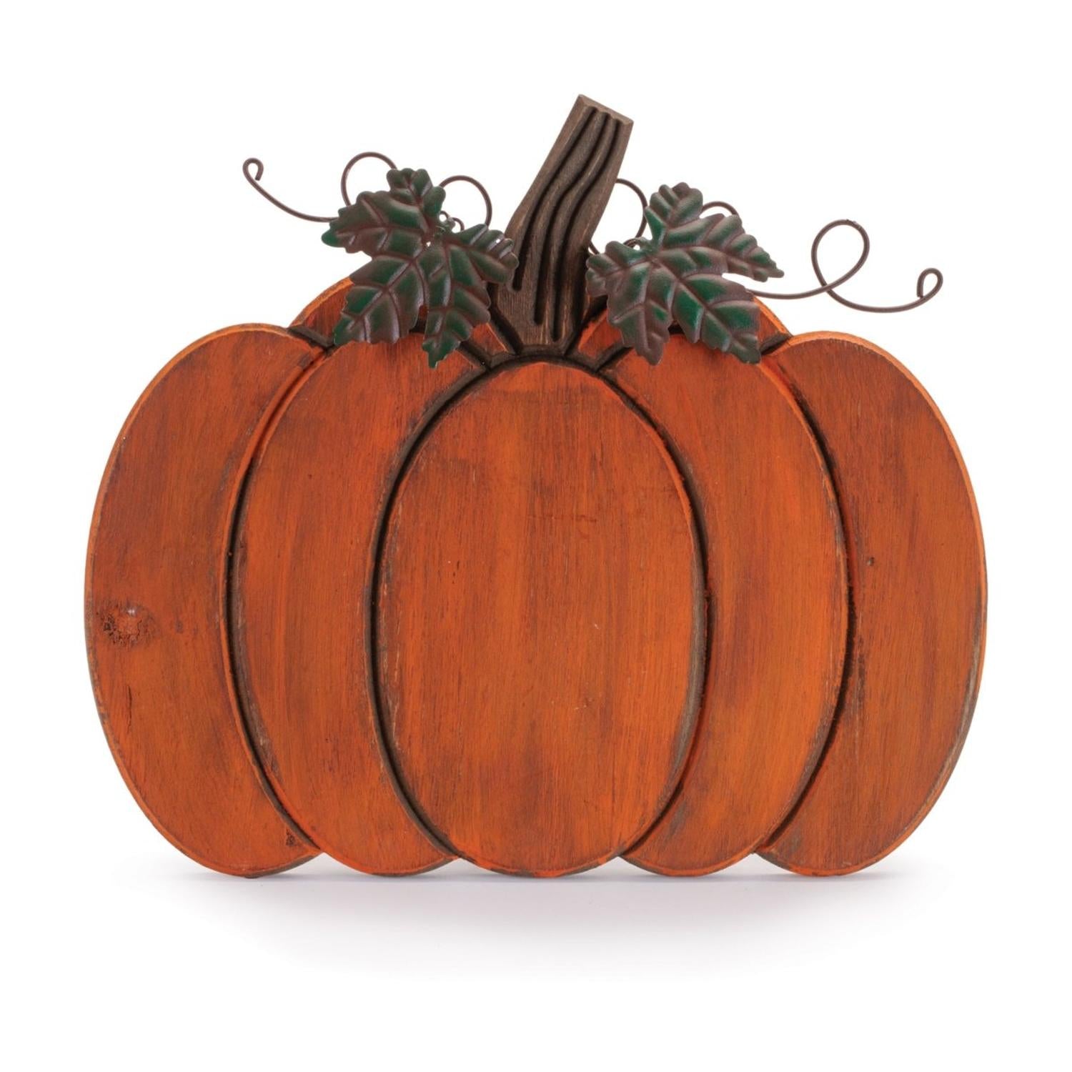 13" Wood Pumpkin