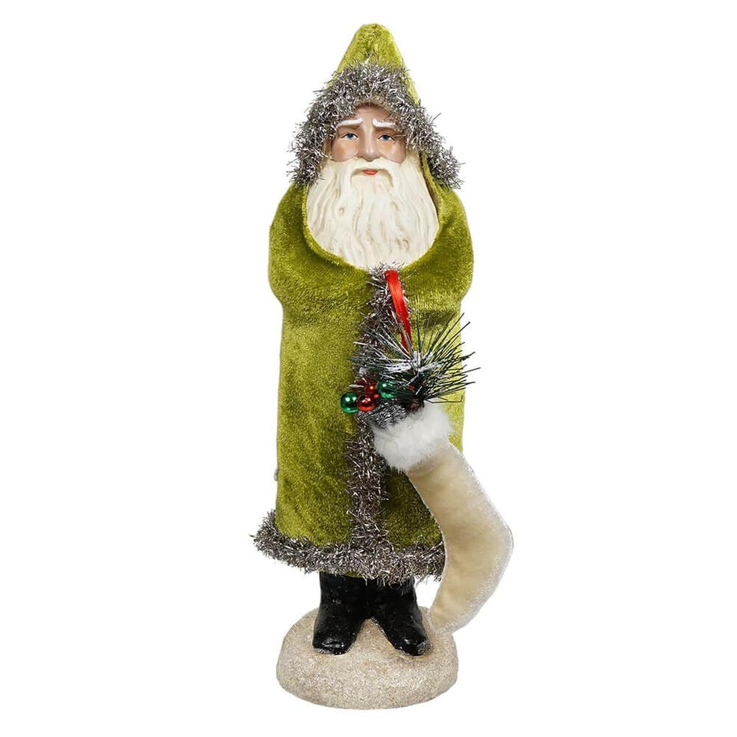 13.25" Velvet Belsnickle Santa