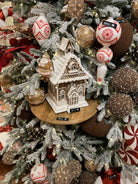 Shop For 13.5in Brown Glittered LED Gingerbread House